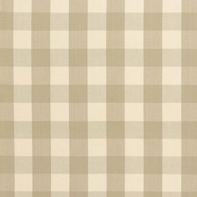 Beige Camden Cotton Check Fabric