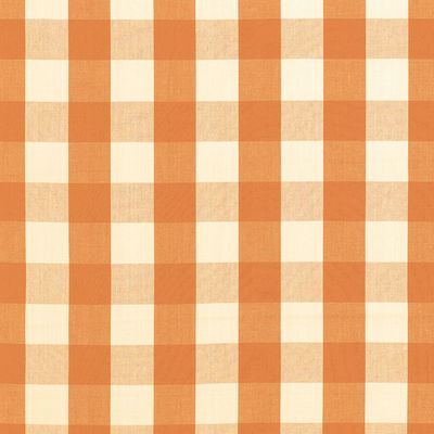 Pumpkin Camden Cotton Check Fabric