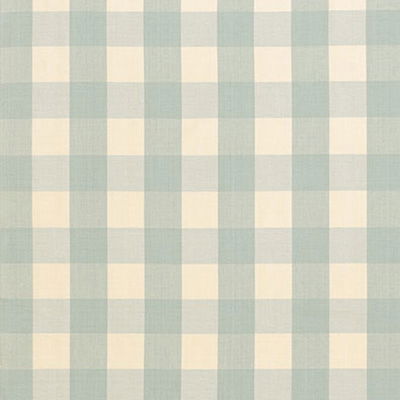 Aqua Camden Cotton Check Fabric