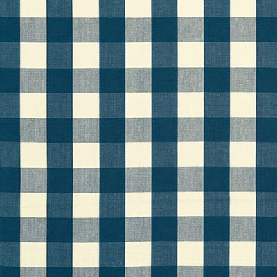 Indigo Camden Cotton Check Fabric