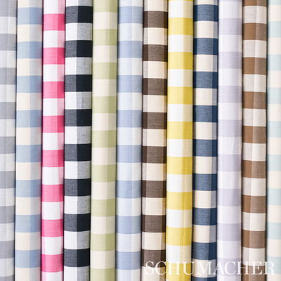 Mocha Camden Cotton Check Fabric
