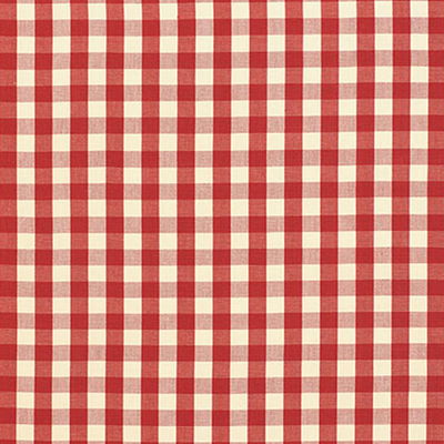 Red Elton Cotton Check Fabric