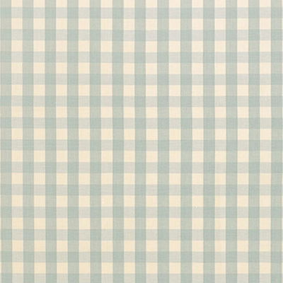 Aqua Elton Cotton Check Fabric
