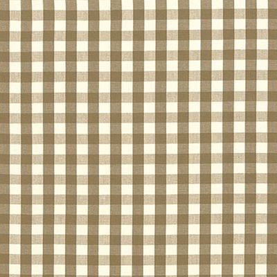 Mocha Elton Cotton Check Fabric