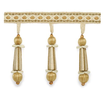 Champagne Addington Molded Tassel Fringe Trim