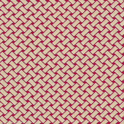 Carmine Bristol Weave Épinglé Fabric