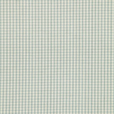 Aqua Barnet Cotton Check Fabric