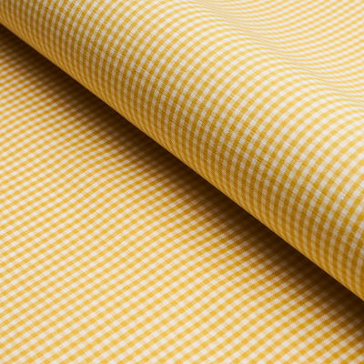 Yellow Barnet Cotton Check Fabric