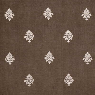 Coffee Bean Lorenzo Embroidery Fabric