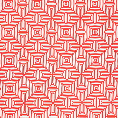 Coral Amazing Maze Indoor/Outdoor Fabric