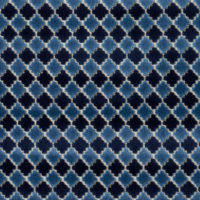 Indigo Marrakesh Velvet Fabric