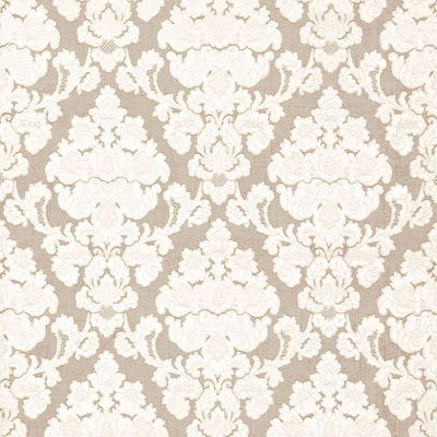 Linen Montalcino Appliqué Damask Fabric