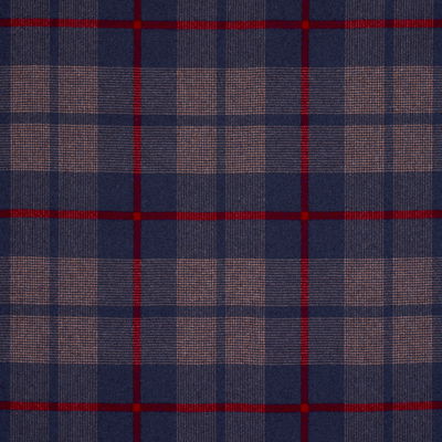 Navy Montana Wool Plaid Fabric