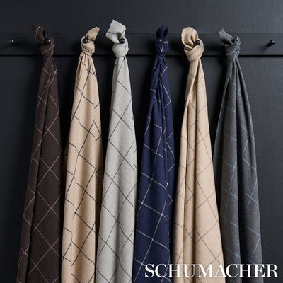 Sable Bancroft Wool Plaid Fabric