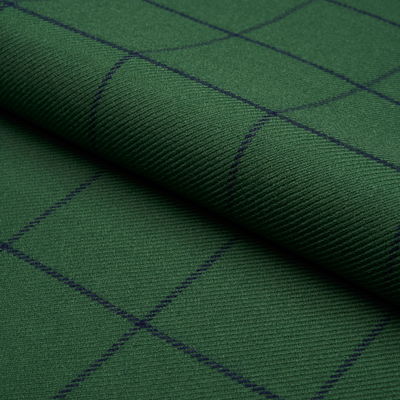 Green Bancroft Wool Plaid Fabric