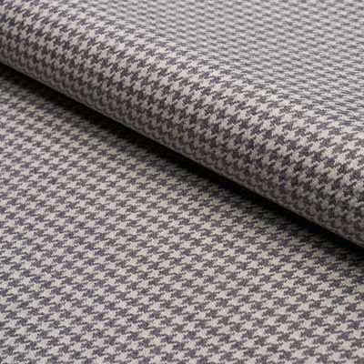 Oxford Grey Huston Wool Houndstooth Fabric