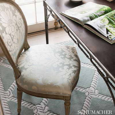 Blush Chateau Silk Damask Fabric
