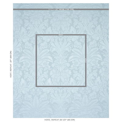 Chambray Colette Linen/Silk Damask Fabric
