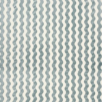 Sky The Wave Velvet Fabric