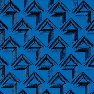 Cobalt V Step Fabric