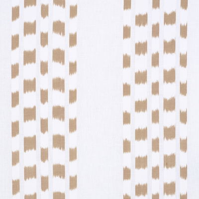 Sand Izmir Ikat Stripe Fabric