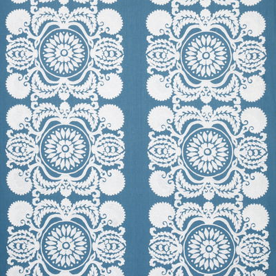 Chambray Castanet Embroidery Fabric