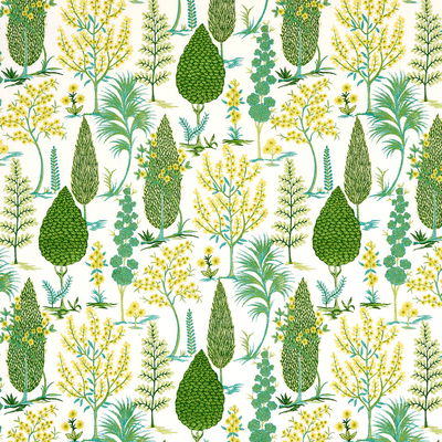 Green Pandora Embroidery Fabric