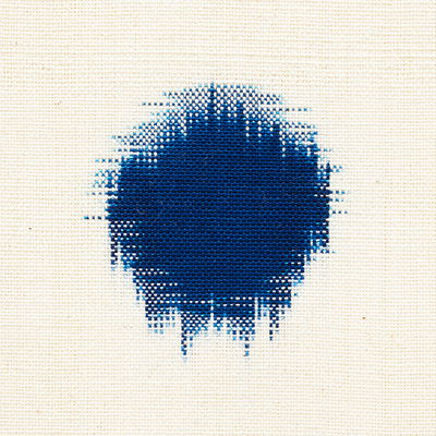 Indigo Sakuru Ikat Fabric