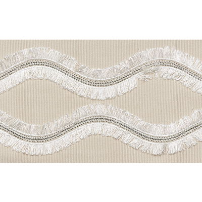 Neutral Ogee Embroidered Tape Trim