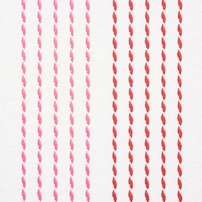 Red & Pink Running Stitch Fabric
