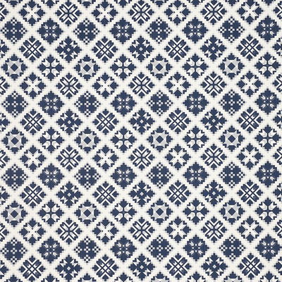 Indigo Tristan Patchwork Fabric