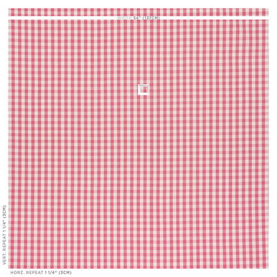 Magenta Elton Cotton Check Fabric