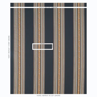 Black Markova Stripe Fabric