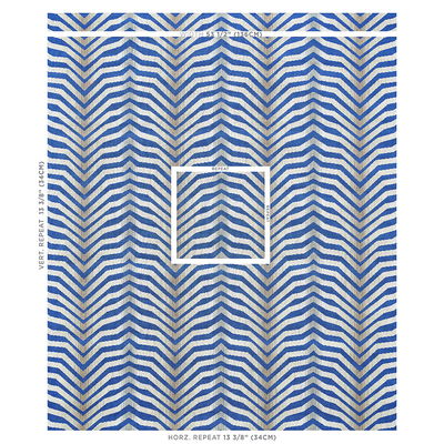 Cobalt Arcure Épinglé Fabric