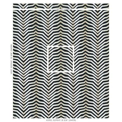 Zebra Black Arcure Épinglé Fabric