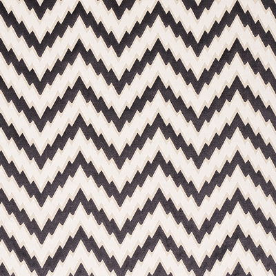 Black Florentine Chevron Velvet Fabric