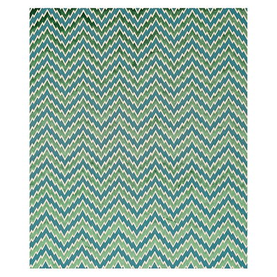 Emerald Florentine Chevron Velvet Fabric