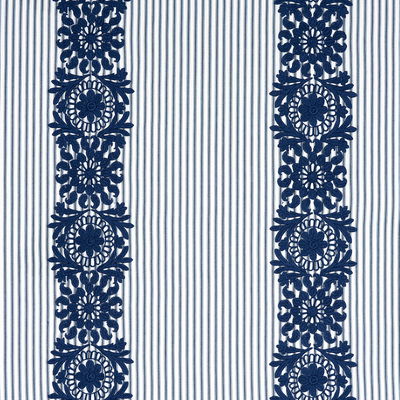 Blue Joelle Stripe Fabric