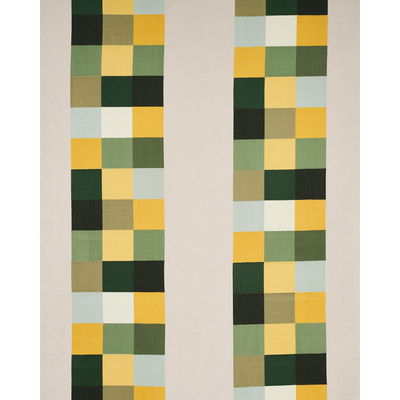 Green Embroidered Tile Fabric