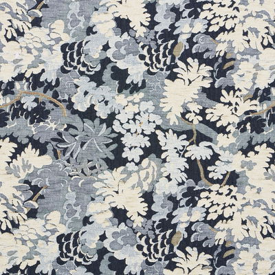 Blue Verdure Tapestry Fabric