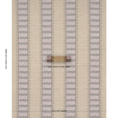 Aubergine Noor Kilim Stripe Fabric