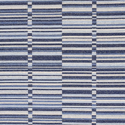 Blue Tierra Stripe Fabric