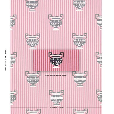 Pink Clermont Épinglé Fabric