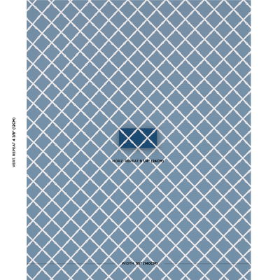 Navy Bamboo Trellis Indoor/Outdoor Fabric