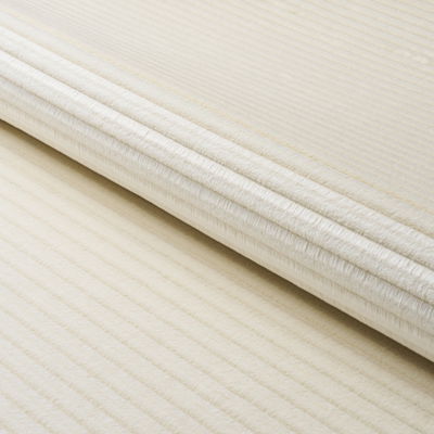 Ivory Petite Channeled Velvet Fabric