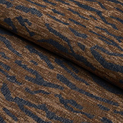 Navy/Brown Altamira Fabric