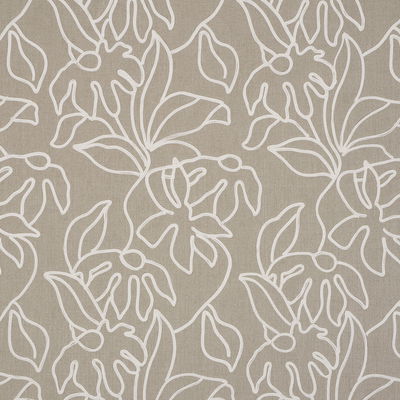 Flax Lola Embroidery Fabric