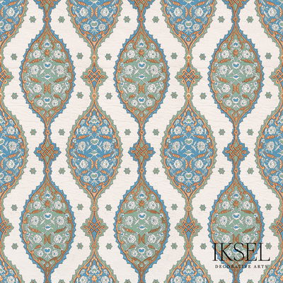 Blue & Green Tokpaki Fabric