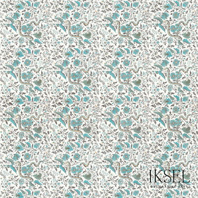 Turquoise Indienne Fabric