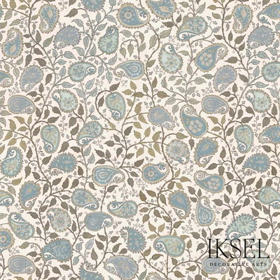 Blues Suzani Paisley Fabric